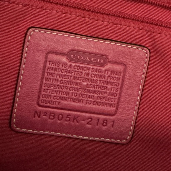 COACH 2005 Rare Vintage Pink & Silver Tie Dye Metallic Tote & Wallet Set Y2K - Picture 5 of 16